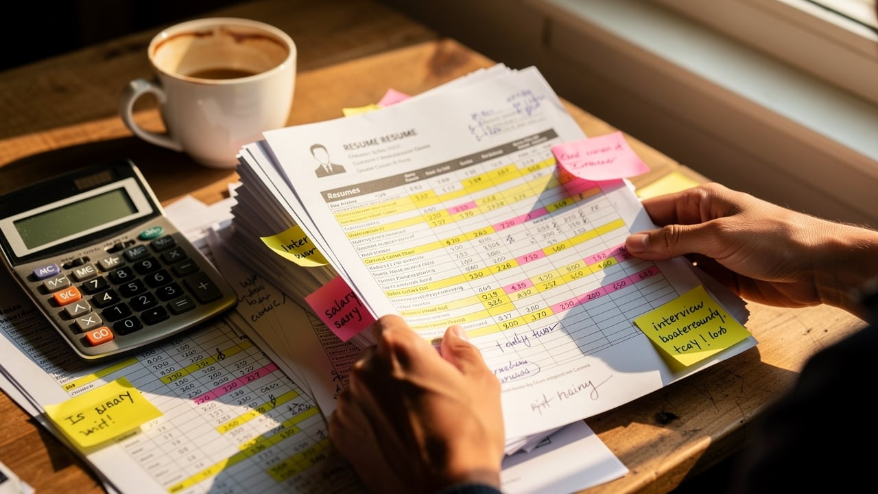 Papers showing hidden costs of a bad sales hire