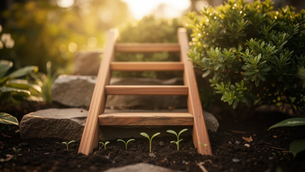 Pathway symbolizing startup growth stages progression