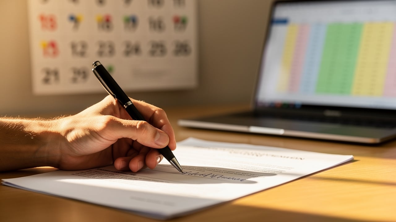 Manager writing a sales performance improvement plan